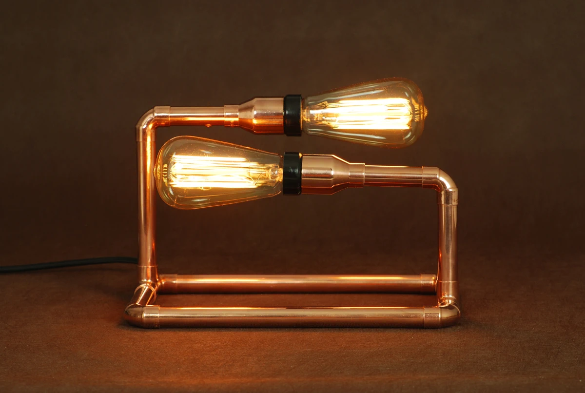 SET copper lamp