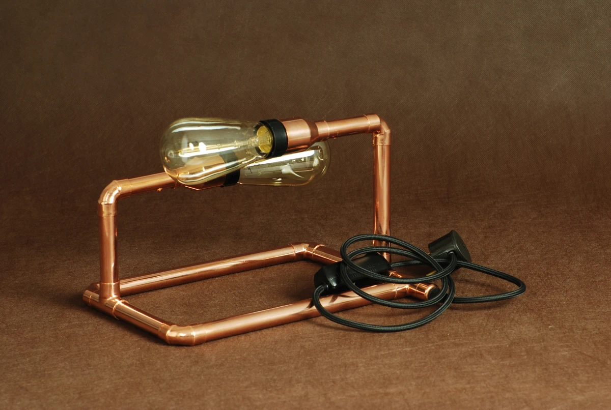 SET copper lamp