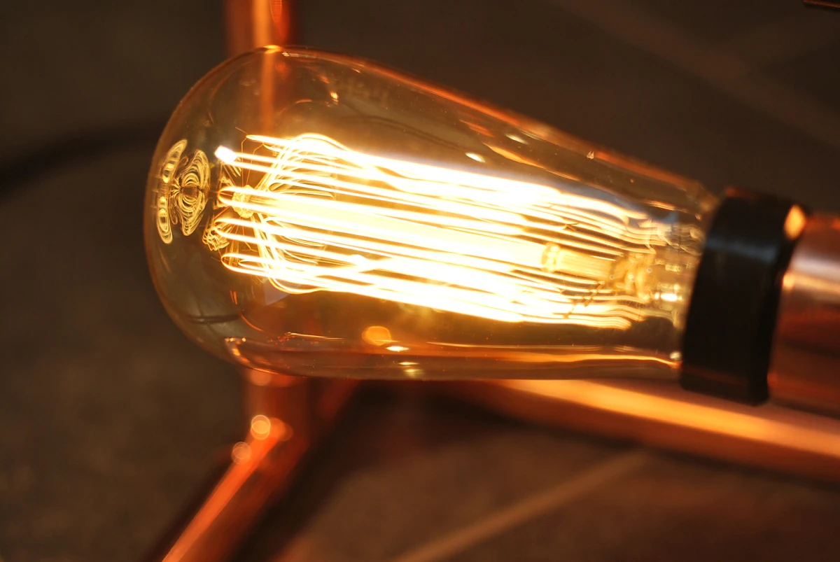 SET copper lamp