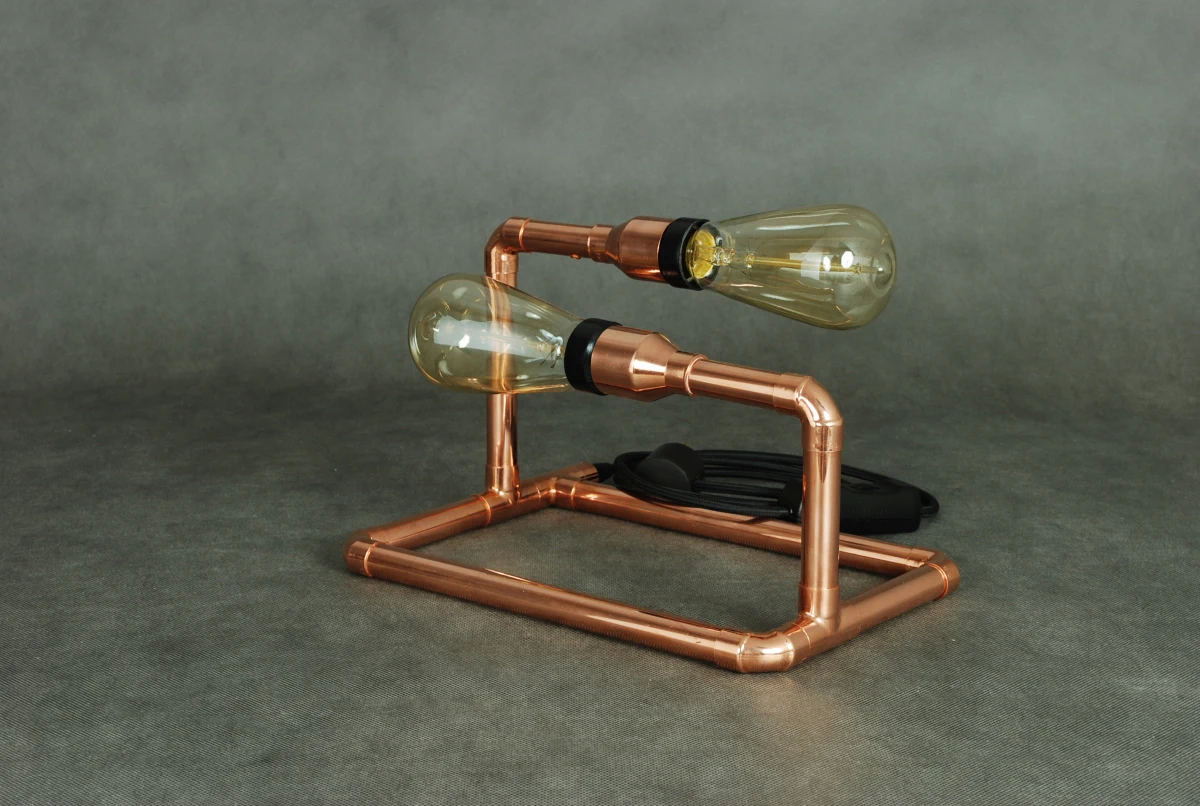 SET copper lamp