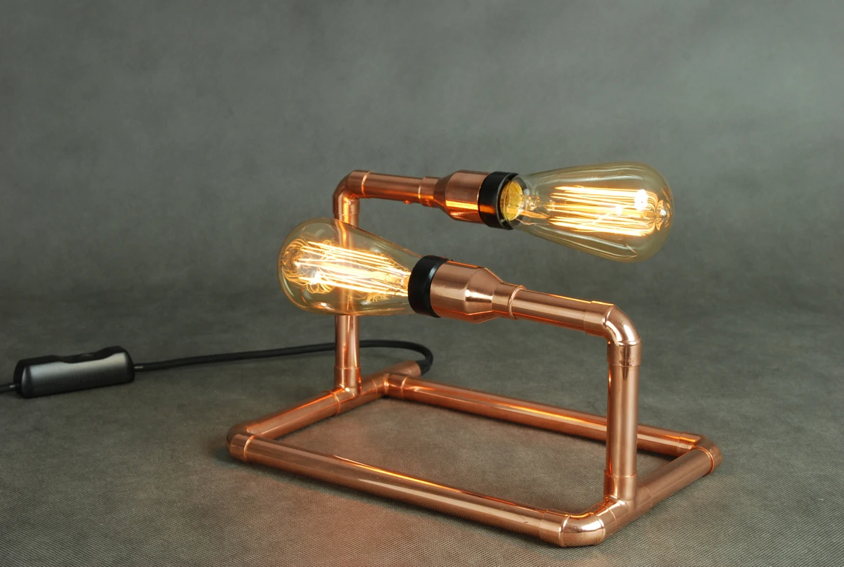 SET copper lamp