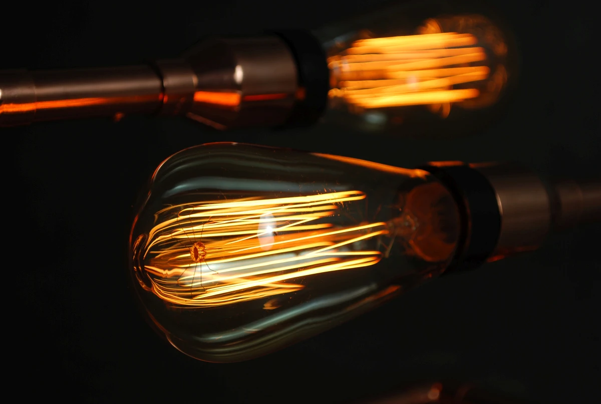 SET copper lamp